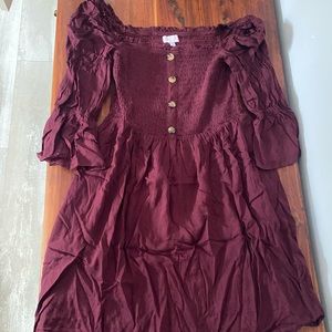 Off the shoulder dress